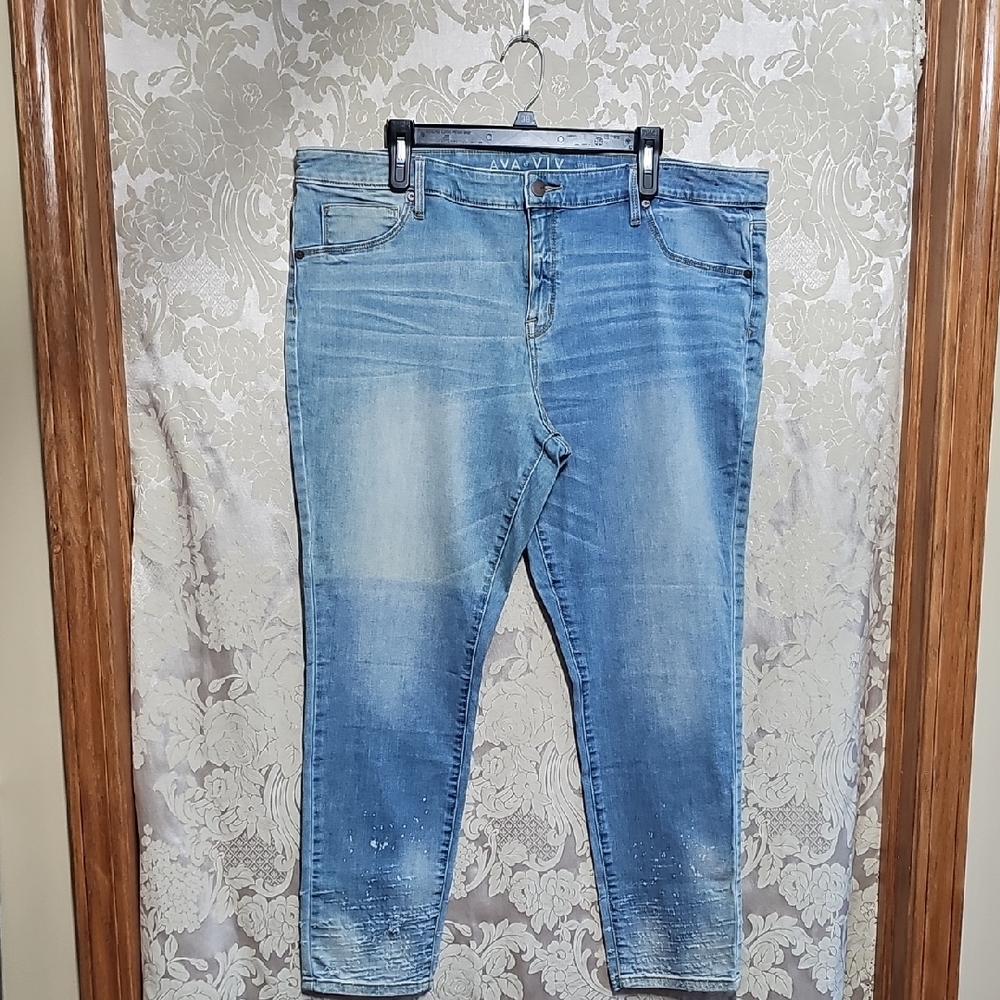Ava & Viv Blue Relaxed Jeans Classic Style